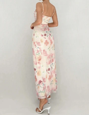 Rochie lunga SHEIN, floral print