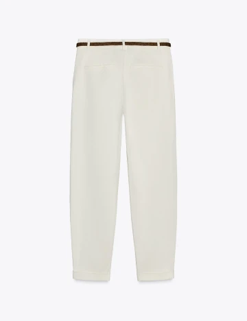 Pantaloni Zara, alb