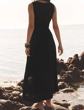 Rochie lunga Zara, negru Negru