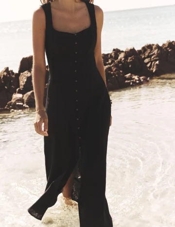 Rochie lunga Zara, negru Negru