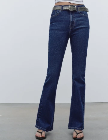 Blugi Zara, albastru Albastru