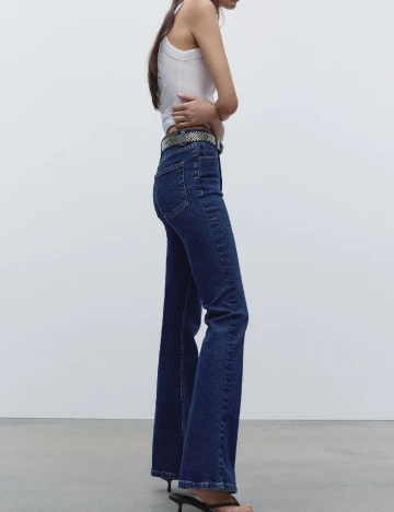 Blugi Zara, albastru Albastru