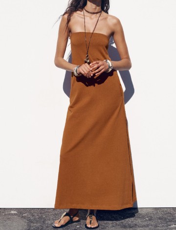 
						Rochie lunga Zara, maro