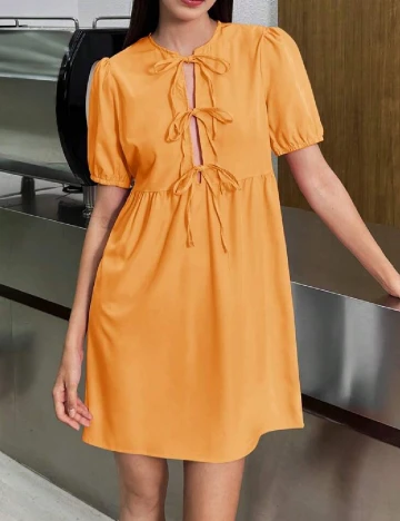 Rochie scurta SHEIN CURVE, portocaliu