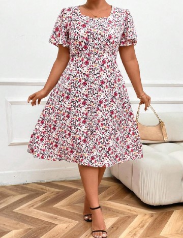 
						Rochie medie SHEIN CURVE, floral print