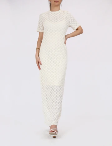 Rochie lunga Vero Moda, crem