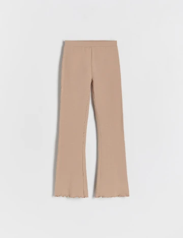 Pantaloni Reserved, maro deschis Maro