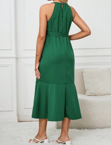 Rochie medie SHEIN Maternity, verde