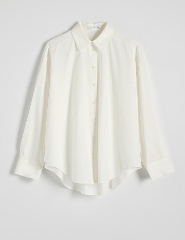 Camasa Oversize Reserved, ecru