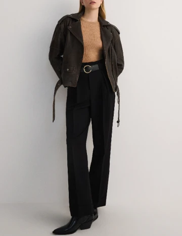 Pantaloni Reserved, negru Negru