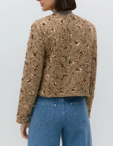 Blazer Reserved, maro deschis