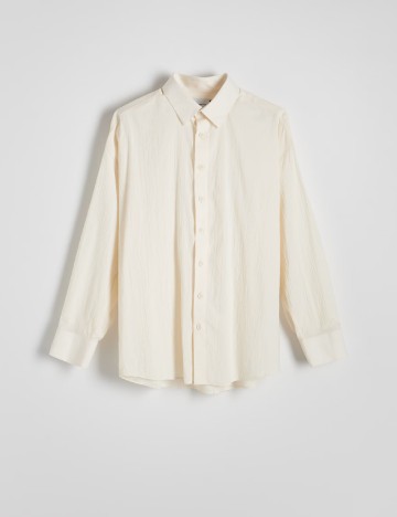 Camasa Oversize Reserved, ecru