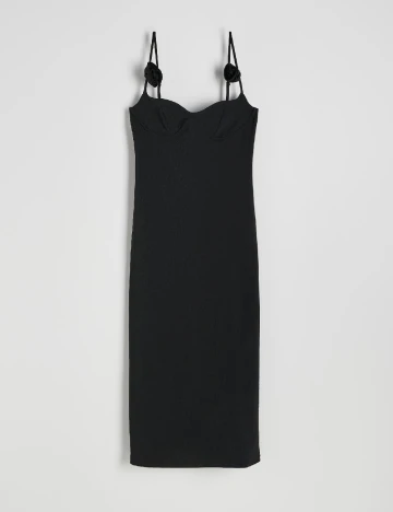 Rochie medie Reserved, negru
