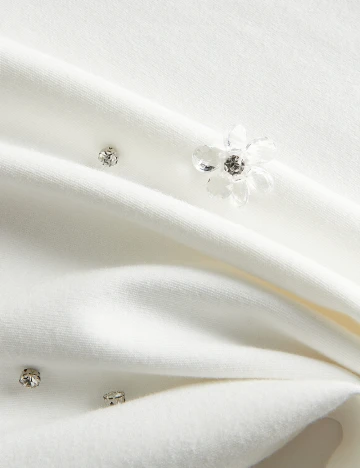 Tricou Reserved, alb Alb