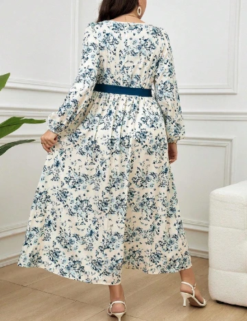 Rochie lunga SHEIN CURVE, alb