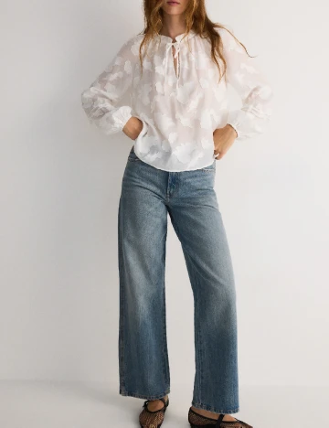 Bluza Reserved, alb Alb