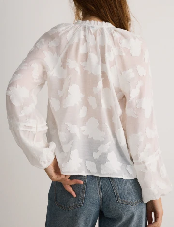 Bluza Reserved, alb Alb
