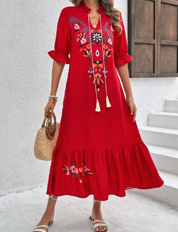 Rochie medie SHEIN, rosu
