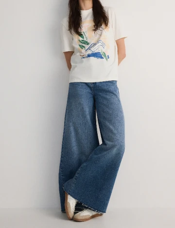 Tricou Reserved, ecru