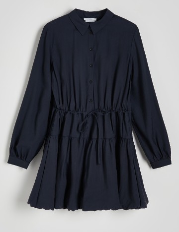 Rochie scurta Reserved, bleumarin inchis