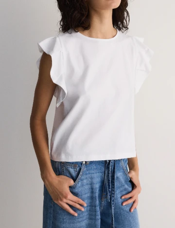Bluza Reserved, alb Alb
