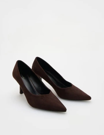 Pantofi Reserved, maro