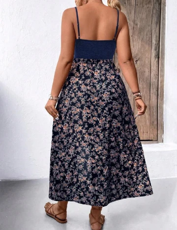 Rochie medie SHEIN CURVE, albastru Albastru