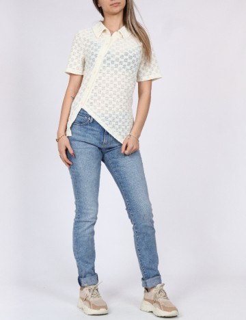 Tricou Vero Moda, crem