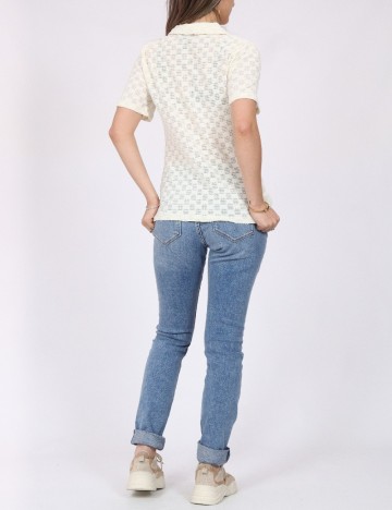 Tricou Vero Moda, crem