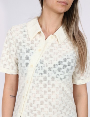 Tricou Vero Moda, crem