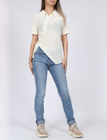 Tricou Vero Moda, crem