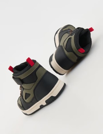 Adidasi Reserved, negru/verde