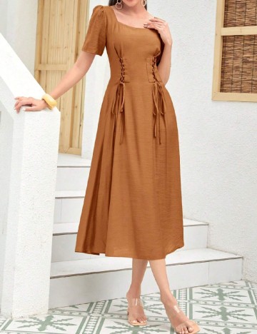 
						Rochie medie SHEIN, maro