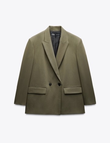 Sacou Oversize Zara, kaki