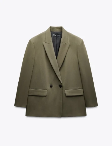 Sacou Oversize Zara, kaki