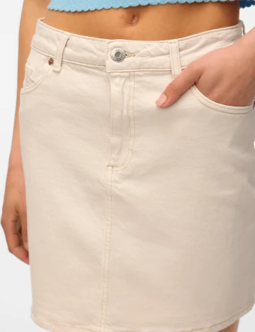 Fusta Vero Moda, crem