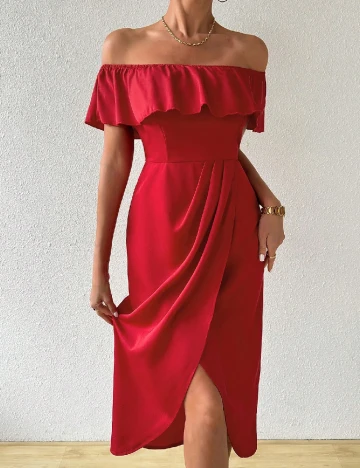 Rochie medie SHEIN, rosu Rosu