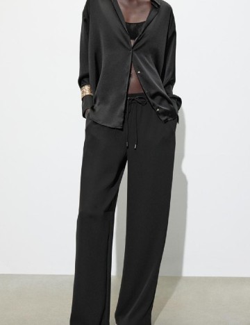 
						Pantaloni de pijama Zara, negru