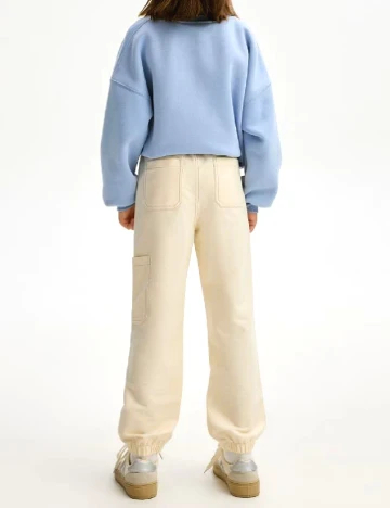 Pantaloni Reserved, crem