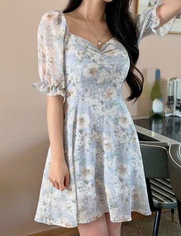 
						Rochie scurta Dazy, floral print