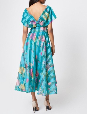 Rochie medie model PETITE Coast, turcoaz