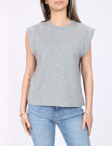 
						Tricou Pieces, gri