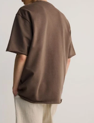 Tricou Oversize Reserved, maro