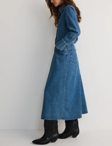 Rochie lunga Reserved, albastru
