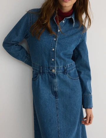 Rochie lunga Reserved, albastru
