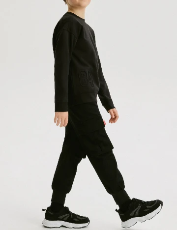 Pantaloni Reserved, negru
