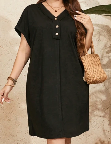Rochie scurta SHEIN CURVE, negru