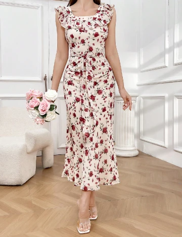 Rochie lunga SHEIN, floral print