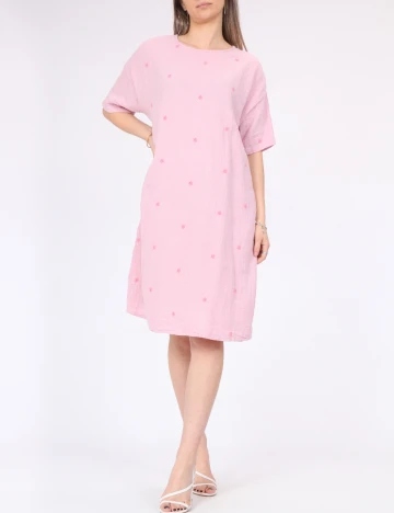 Rochie scurta Pieces, roz