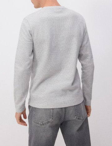 Bluza Reserved, gri/alb